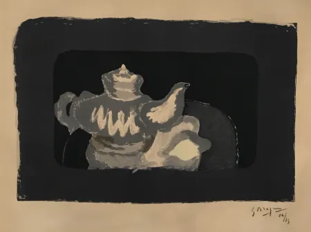 Litografia Braque - Theiere Grise (Gray Teapot)