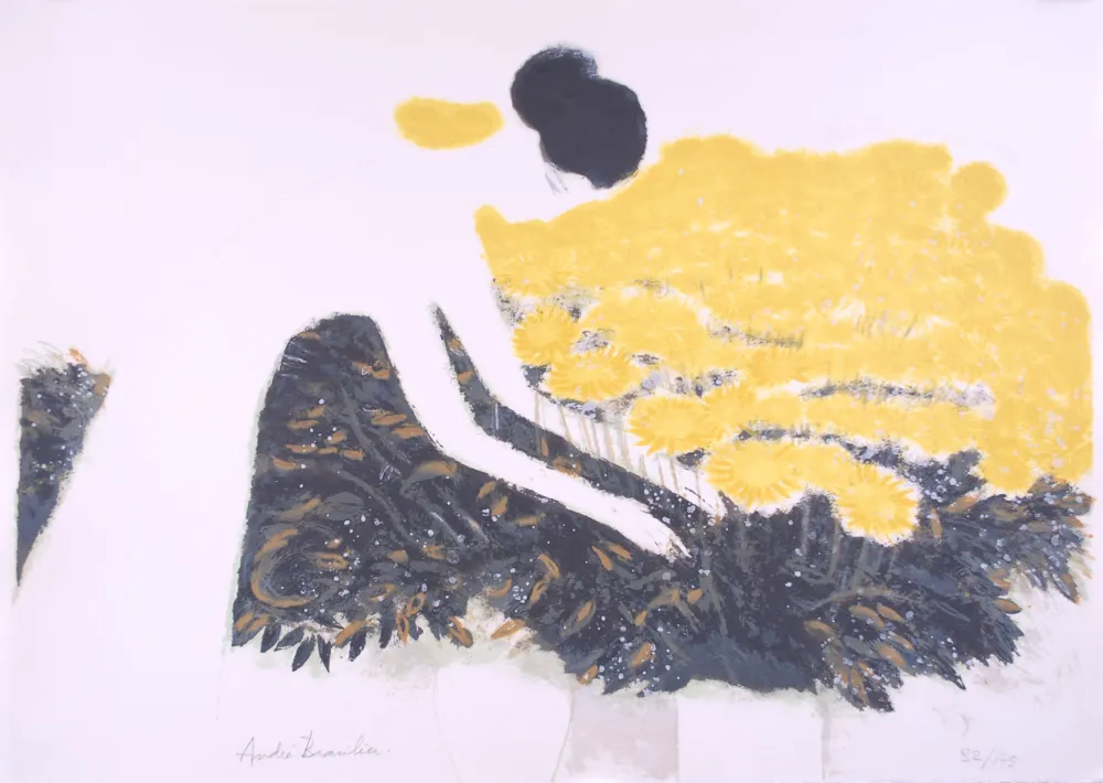 Litografia Brasilier - La Dame Blanche - The White Lady