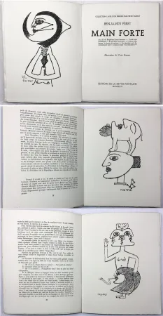 Libro Illustrato Brauner - Benjamin Péret : MAIN FORTE. Illustrations de Victor Brauner (1946)