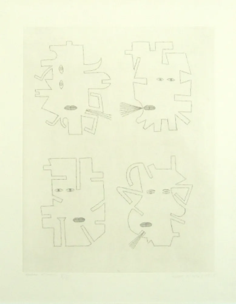 Incisione Brauner - Codex d'un visage