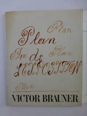 Libro Illustrato Brauner - Plan de l'exposition galerie Iolas 1966