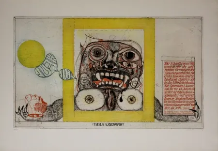 Incisione Bremer - Lycanthropus / Werewolf