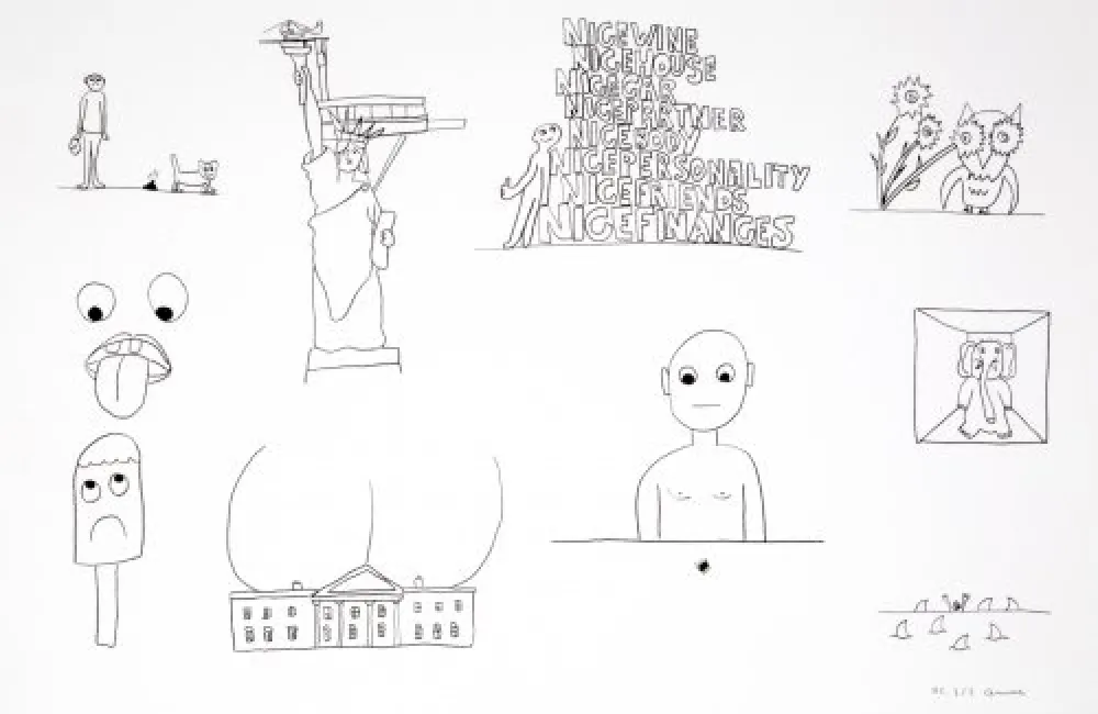 Litografia Breuning  - Random thoughts about life 1