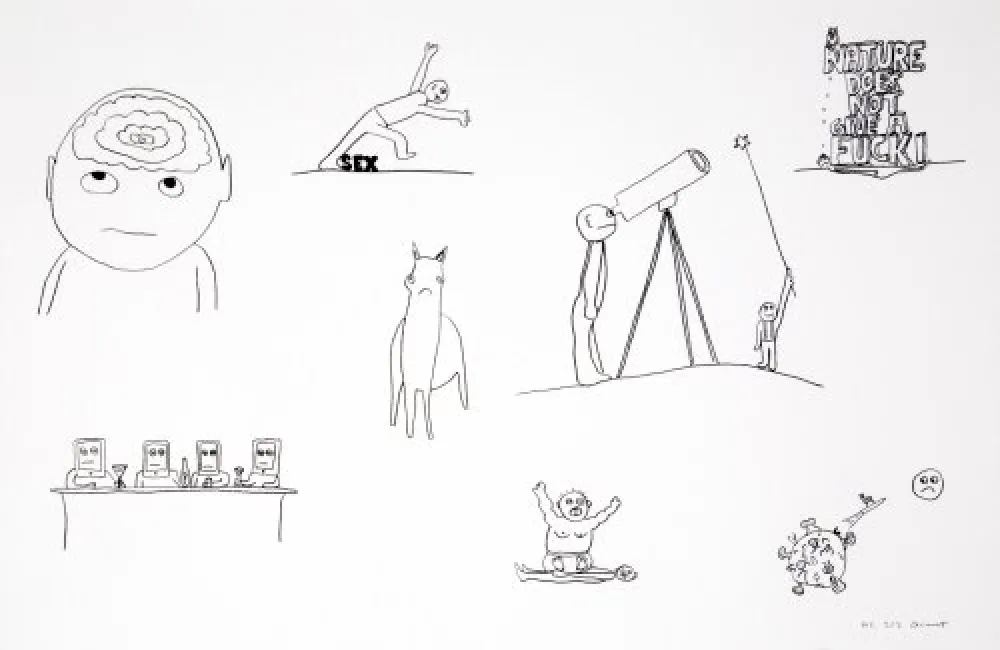 Litografia Breuning  - Random thoughts about life 2