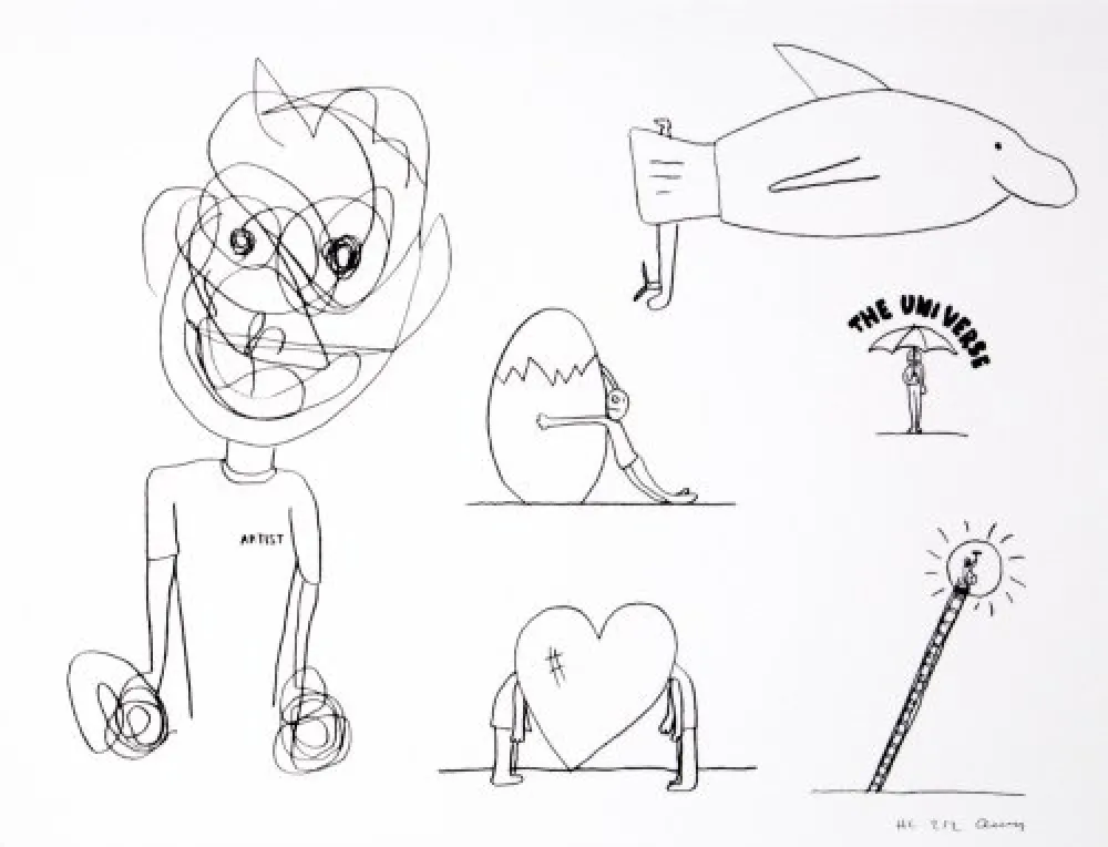 Litografia Breuning  - Random thoughts about life 8