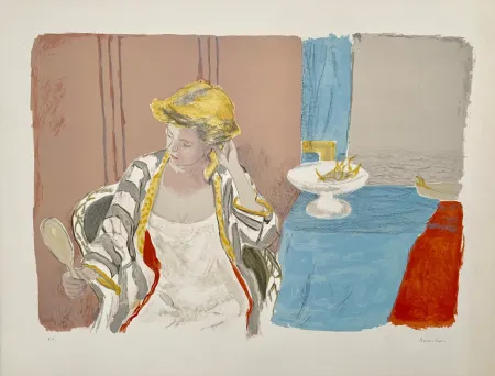 Litografia Brianchon - Femme a sa Toilette