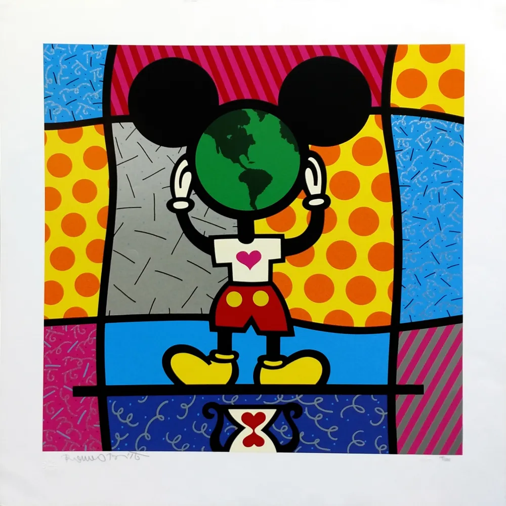 Serigrafia Britto - MICKEY'S WORLD