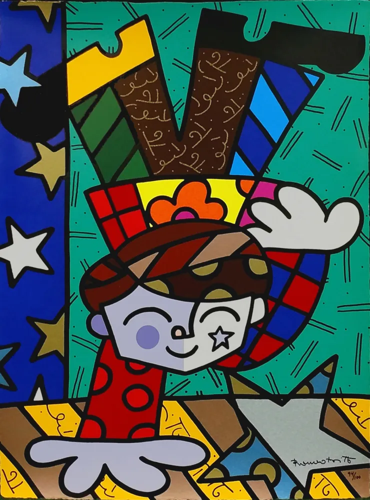 Serigrafia Britto - UPSIDEDOWN TOO