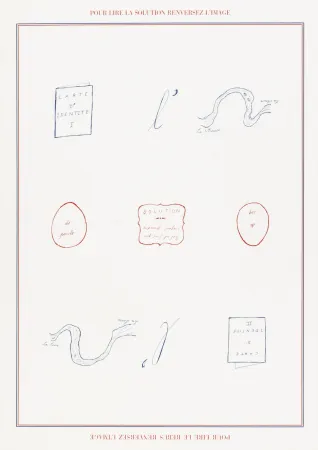 Serigrafia Broodthaers - Rébus