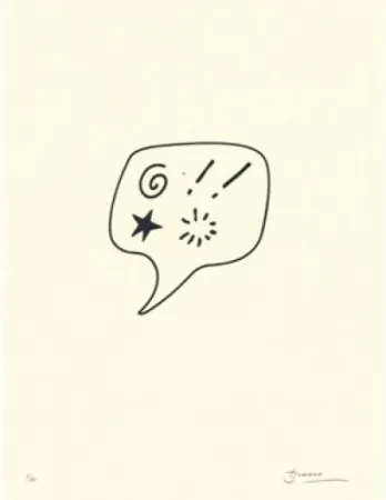 Litografia Brossa - Blasfèmia	