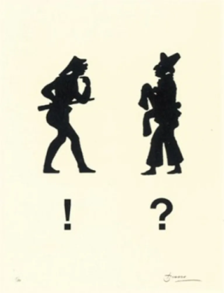 Litografia Brossa - Diàleg