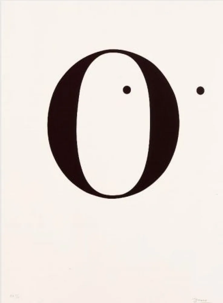 Litografia Brossa - Poema visual. 1970 / 1988