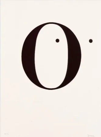 Litografia Brossa - Poema visual. 1970 / 1988