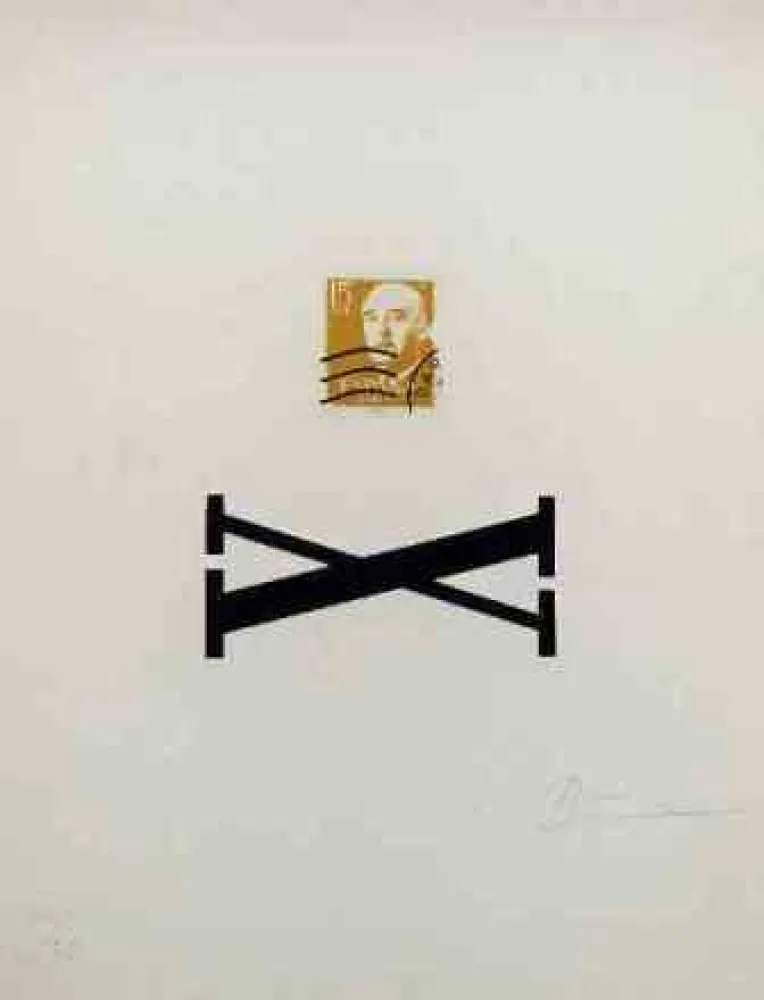 Serigrafia Brossa - Poema Visual - Franco