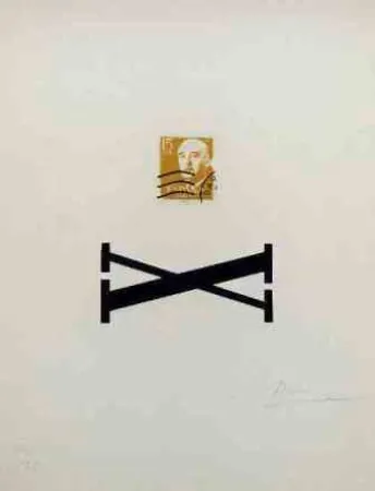 Serigrafia Brossa - Poema Visual - Franco