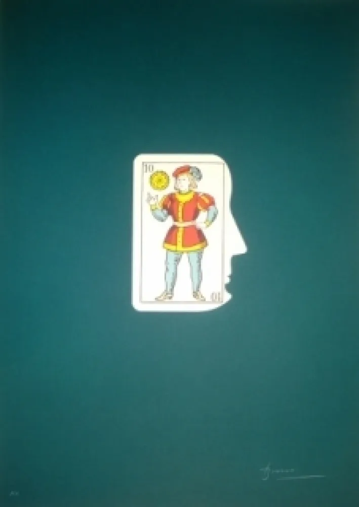 Litografia Brossa - Sans titre 4