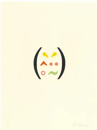 Litografia Brossa - Signes 11