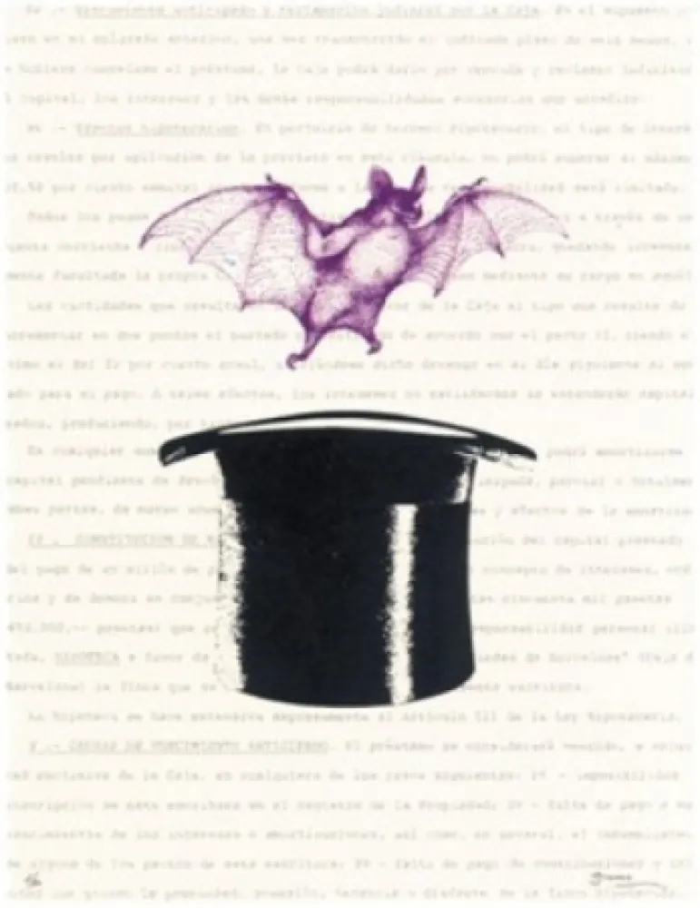 Litografia Brossa - Vampir