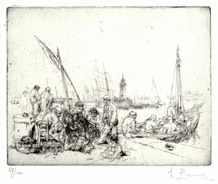 Acquaforte Brouet - Les Raccommodeurs de Filets