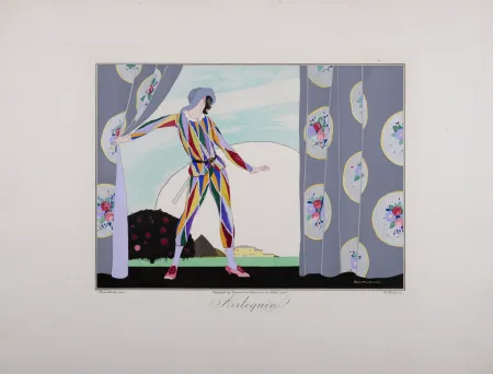 Incisione Brunelleschi - Arlequin, 1914 - Masterpiece!