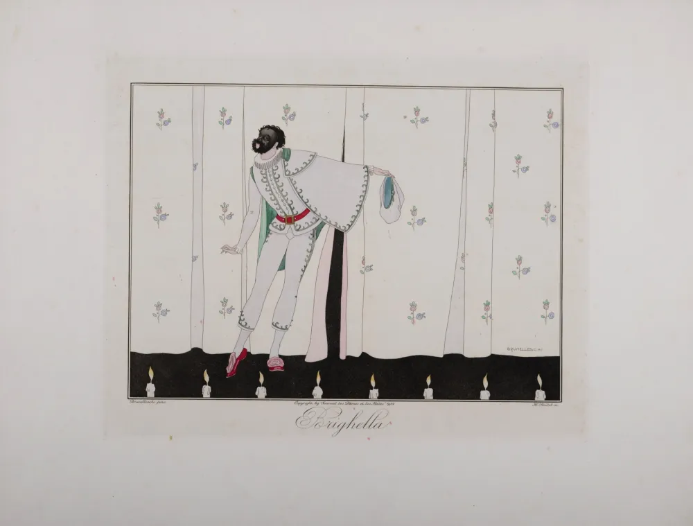 Incisione Brunelleschi - Brighella, 1914 - Masterpiece!