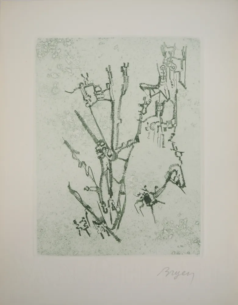 Incisione Bryen - Construction abstraite