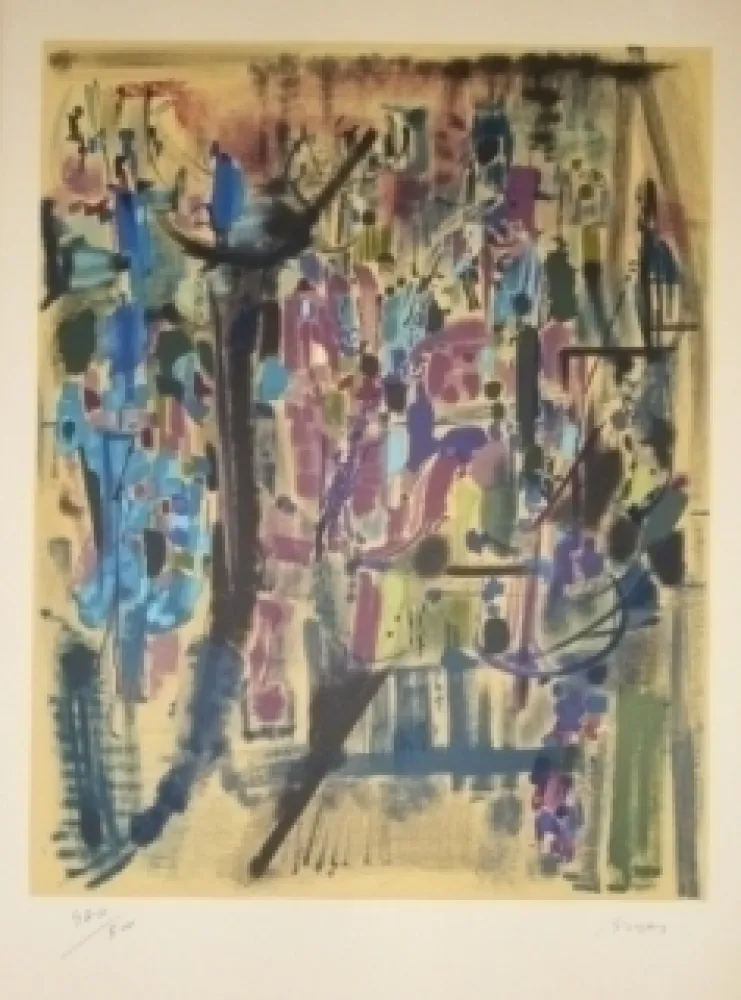 Litografia Bryen - Exposition CNAC 1971