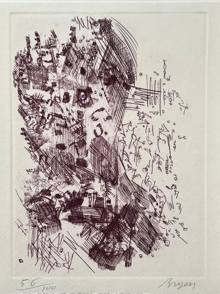 Acquaforte Bryen - Hommage à Hans Arp 