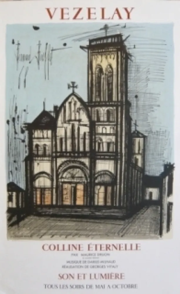 Manifesti Buffet - Affiche exposition Vezelay