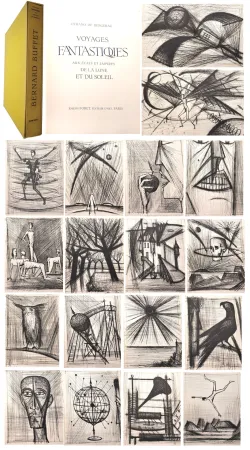 Libro Illustrato Buffet - Bernard BUFFET Graveur - CYRANO DE BERGERAC. Voyages fantastiques aux états et empires de la lune et du soleil.