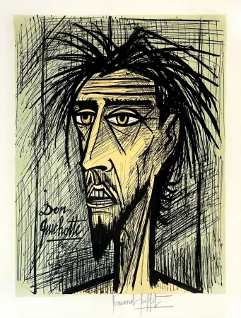 Litografia Buffet - Don Quichotte 