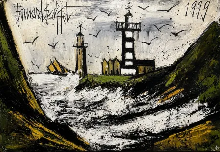 Non Tecnico Buffet - Huile sur toile