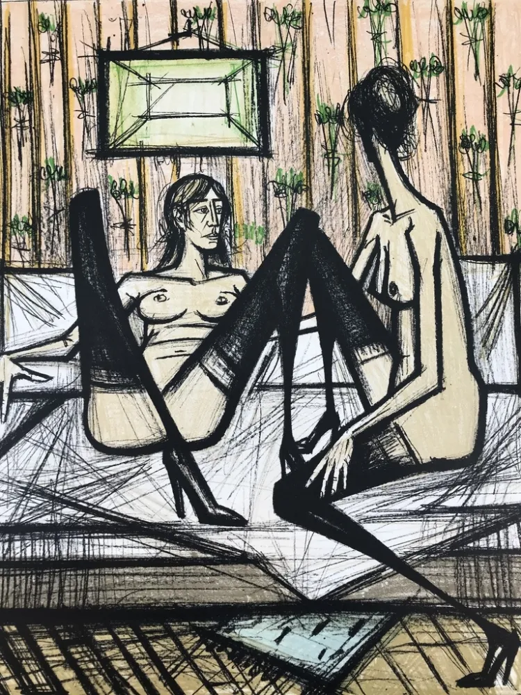 Litografia Buffet - Jeux de dames