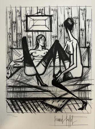 Litografia Buffet - Jeux de Dames