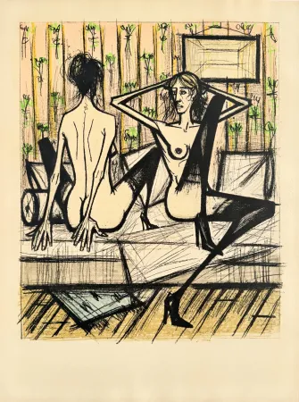 Litografia Buffet - Jeux de dames