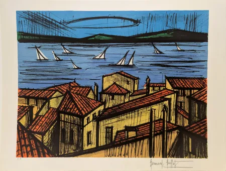 Litografia Buffet - La baie de Saint-Tropez 