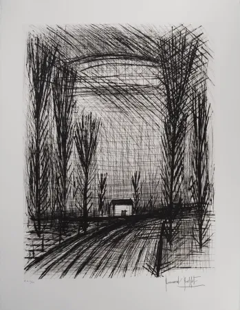 Incisione Buffet - La route