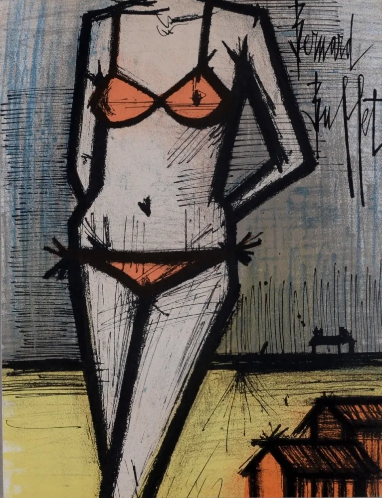 Litografia Buffet - Le Bikini, 1967