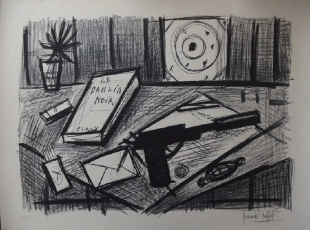 Litografia Buffet - Le Dahlia Noir