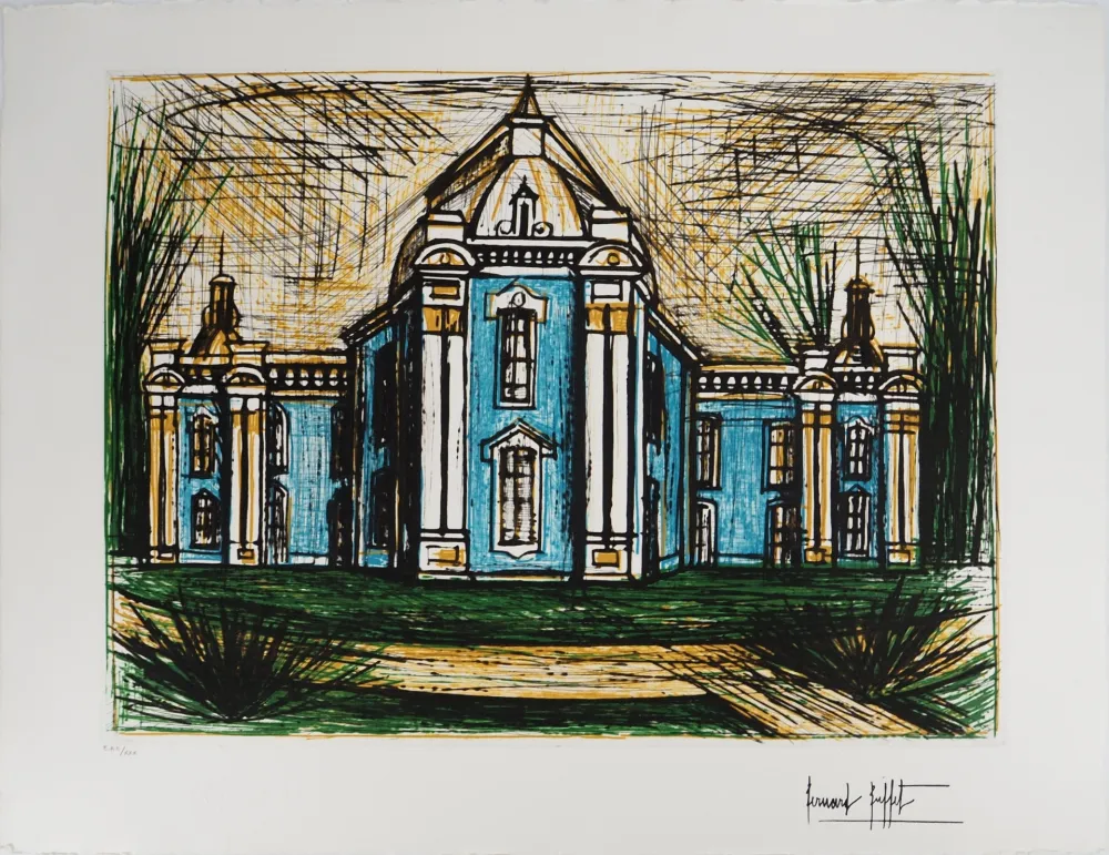 Incisione Buffet - Le pavillon de l'Ermitage