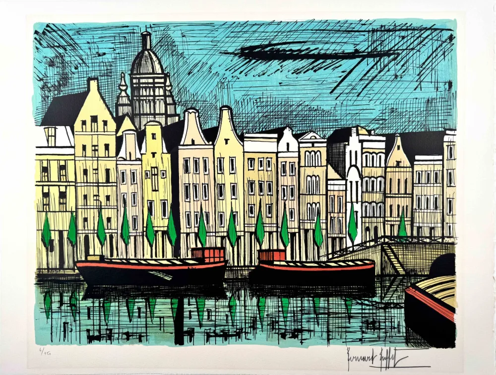 Litografia Buffet -  Le Singel Amsterdam 