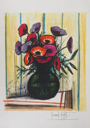 Litografia Buffet - Les anémones