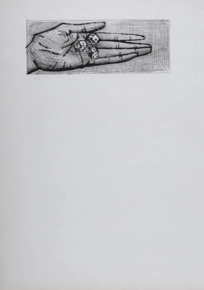 Acquaforte E Acquatinta Buffet - Main et dés, La Passion du Christ