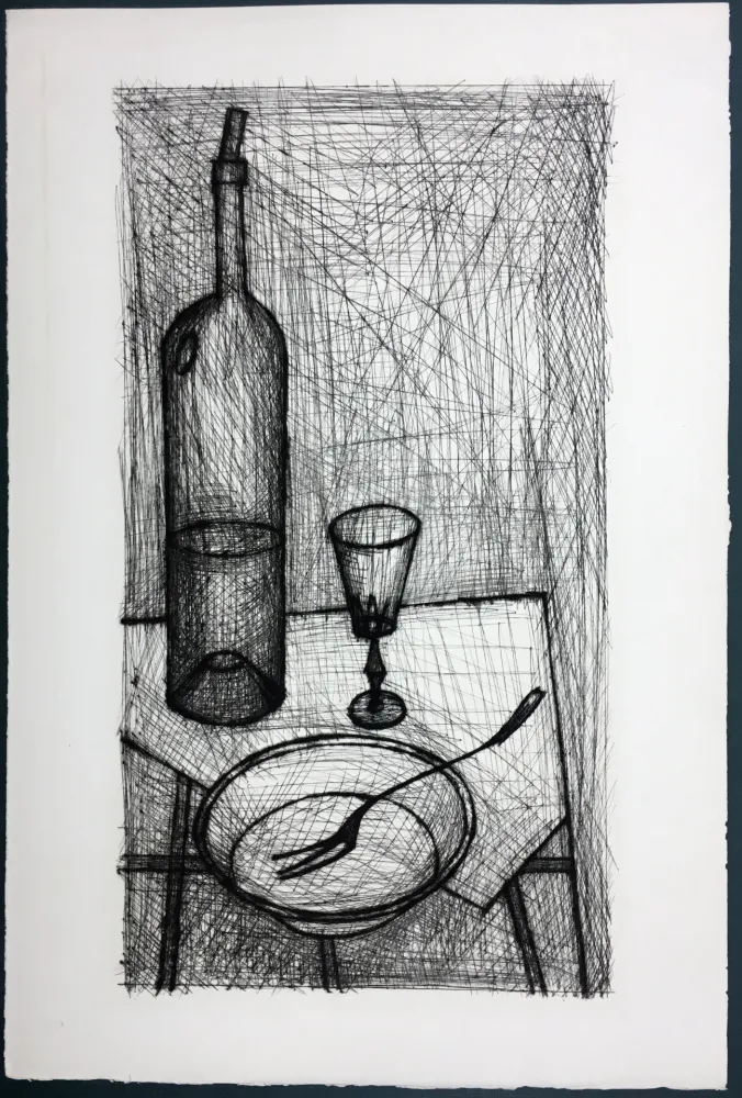 Acquaforte Buffet - Nature morte pour Recherche de la Purété (1953)