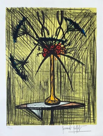 Litografia Buffet - Ombelles et Iris 