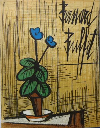 Litografia Buffet - Petite primevère bleue