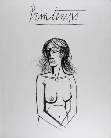 Litografia Buffet - Printemps, 1970