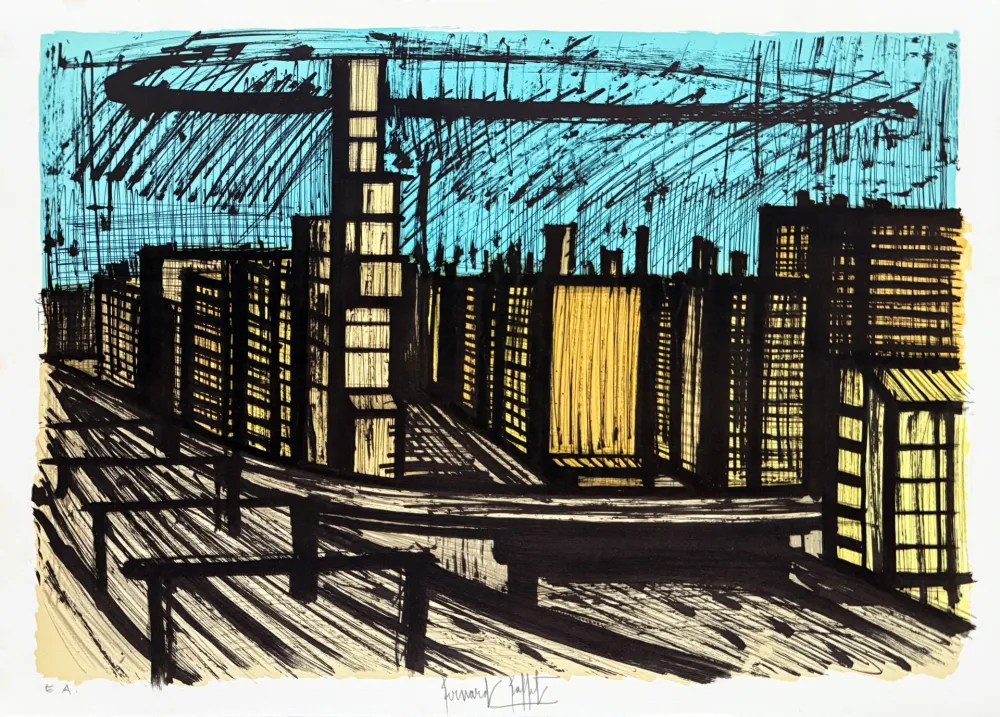 Litografia Buffet - Quartier de Ginza - Tokyo