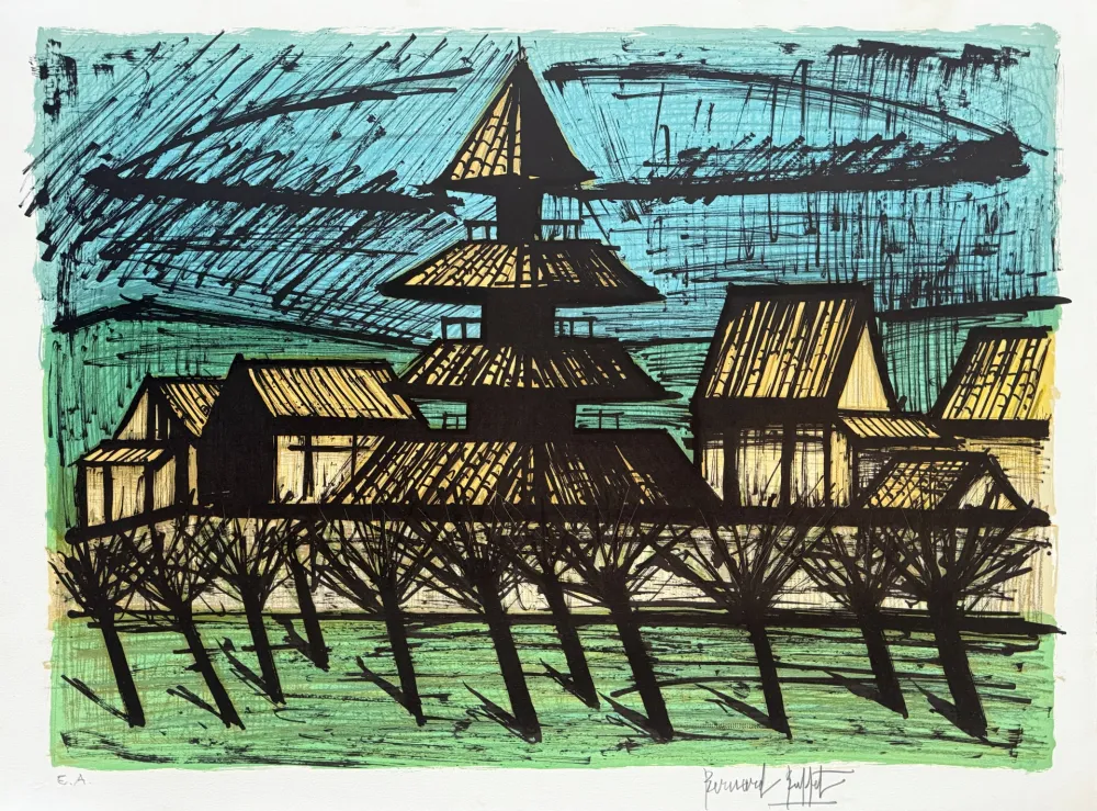 Litografia Buffet - Temple Tō-ji, Kyoto