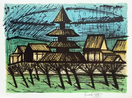 Litografia Buffet - Temple Tō-ji, Kyoto